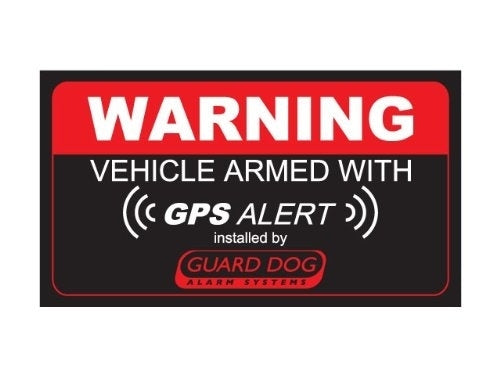 Warning Vehicle GPS Alarm (Bumper Sticker)