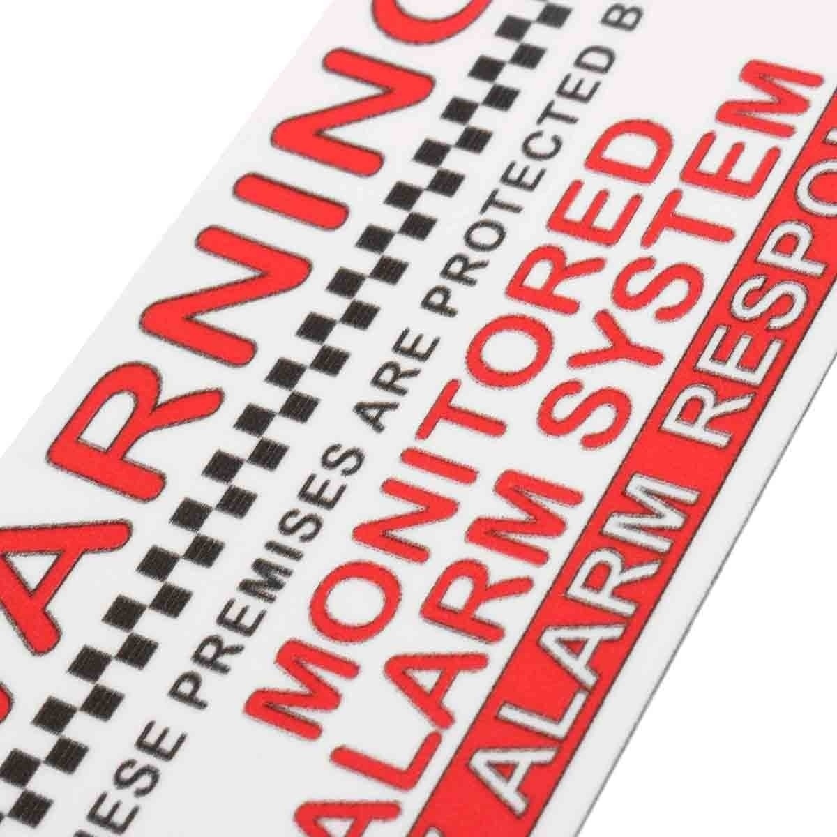 New Brand  5X Waterproof PVC Alarm System Monitored Warning Security Stickers Door Window Wall External Sign Sticker