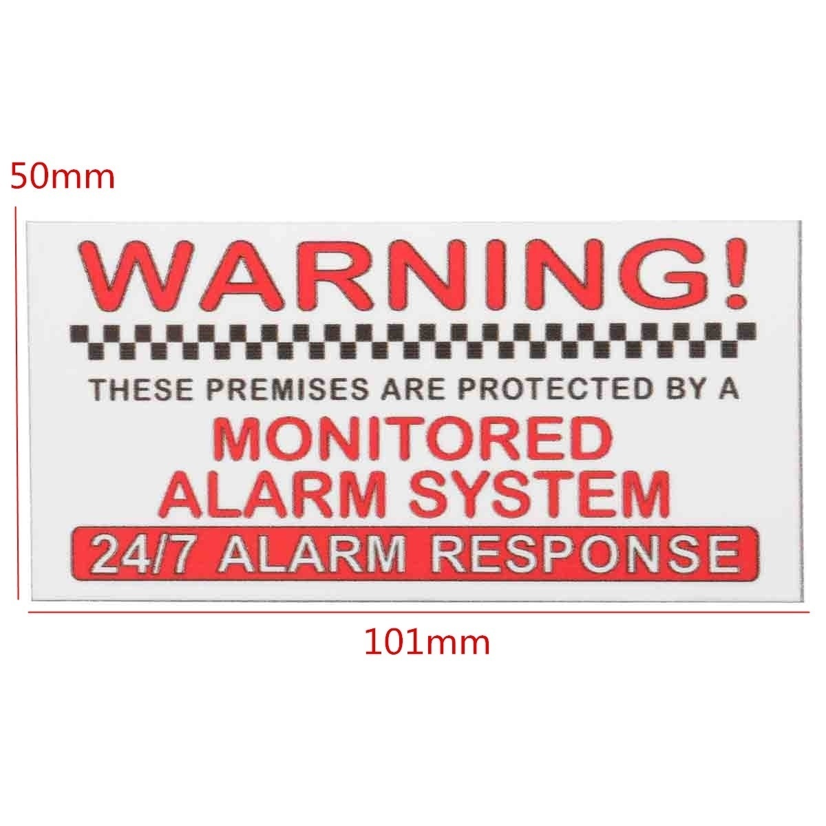 New Brand  5X Waterproof PVC Alarm System Monitored Warning Security Stickers Door Window Wall External Sign Sticker