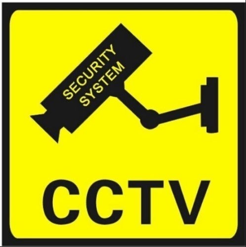 Fashion   3 PCS Home CCTV Surveillance Security Camera Sticker Warning Decal Signs