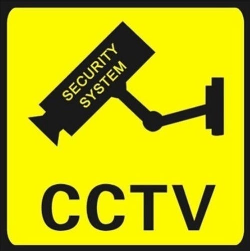 Fashion   3 PCS Home CCTV Surveillance Security Camera Sticker Warning Decal Signs