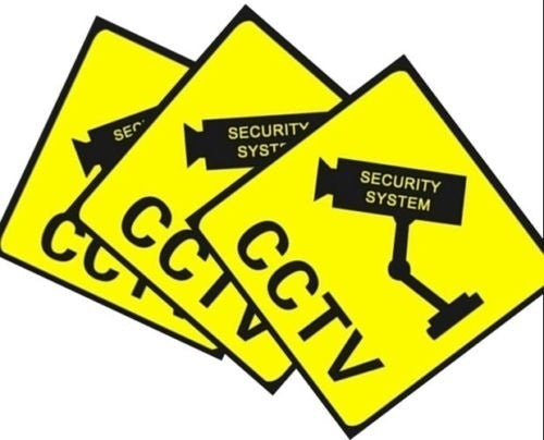Fashion   3 PCS Home CCTV Surveillance Security Camera Sticker Warning Decal Signs