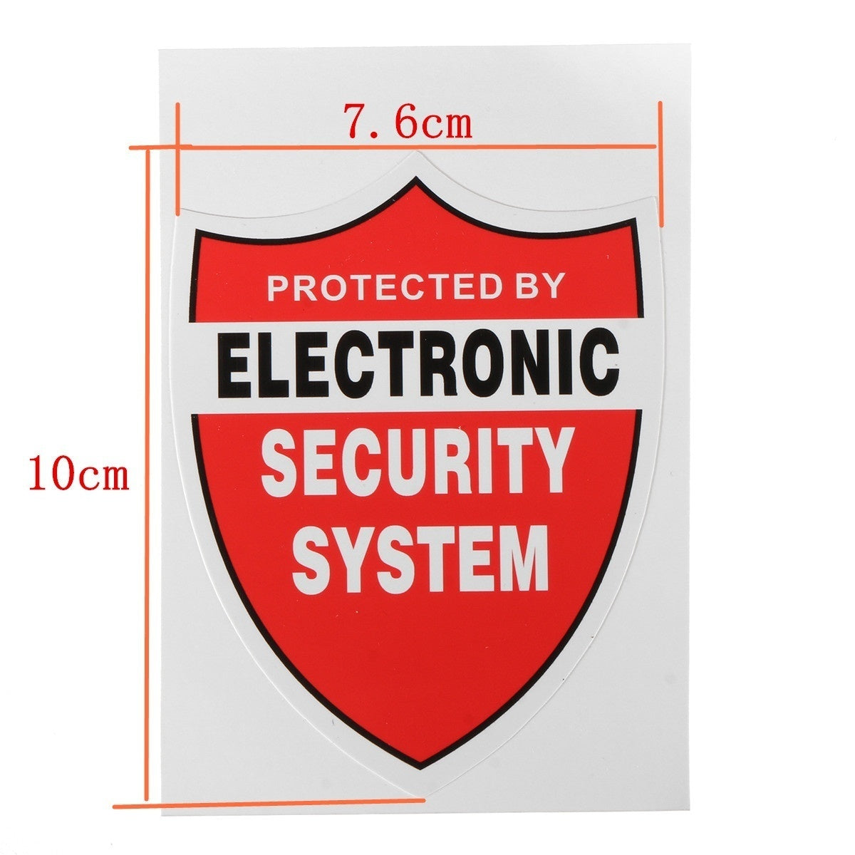 New Hot   Pack Of 3 Protected By Electronic Security System Waterproof PVC Stickers Decal Home Alarm Sign