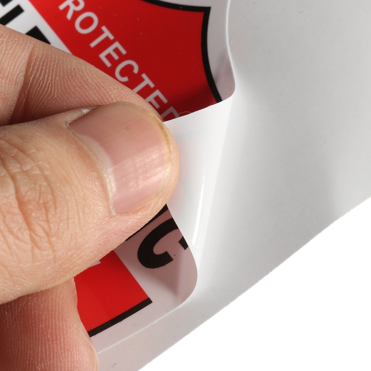 New Hot   Pack Of 3 Protected By Electronic Security System Waterproof PVC Stickers Decal Home Alarm Sign