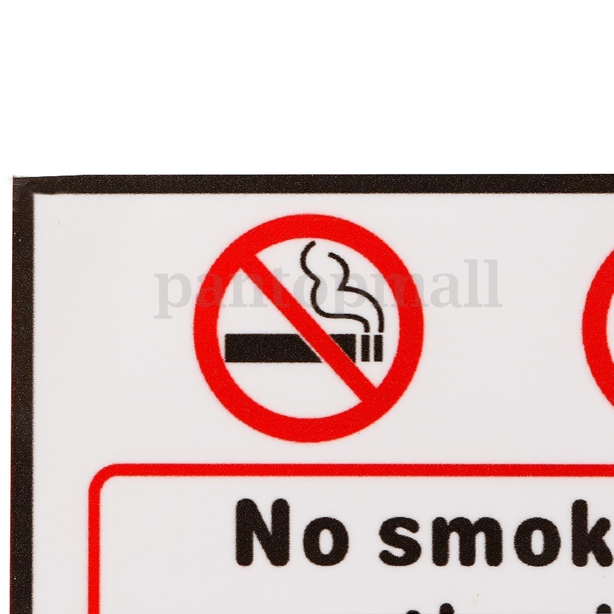 Fashion  2x No Smoking Eating Drinking in This Vehicle Signs Stickers Car Taxi Bus Decal