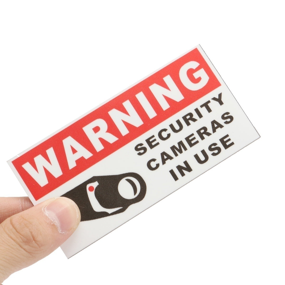 New Fashion  8pcs Security Camera In Use Stickers Safety Signs Decal Self-adhensive Waterproof