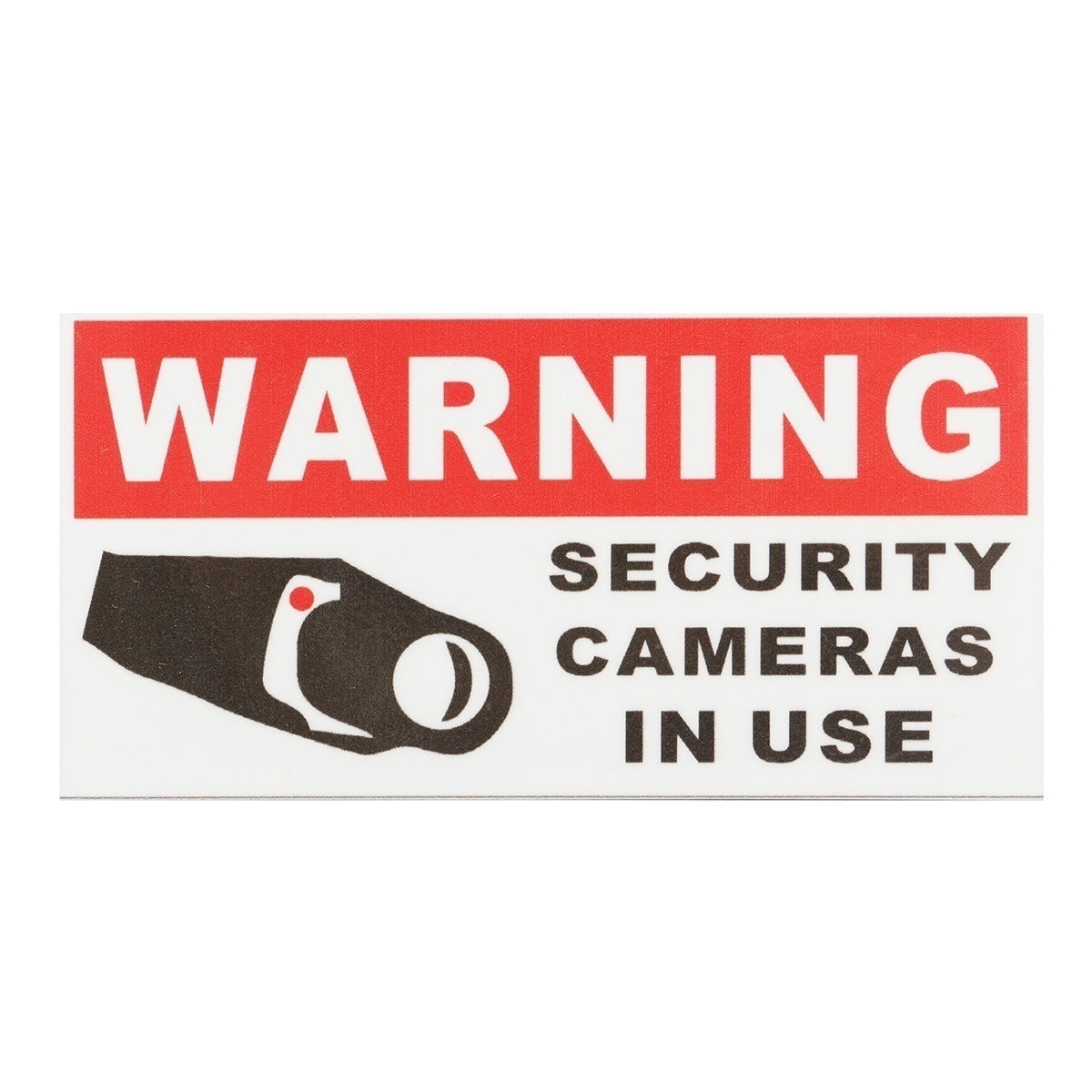 New Fashion  8pcs Security Camera In Use Stickers Safety Signs Decal Self-adhensive Waterproof