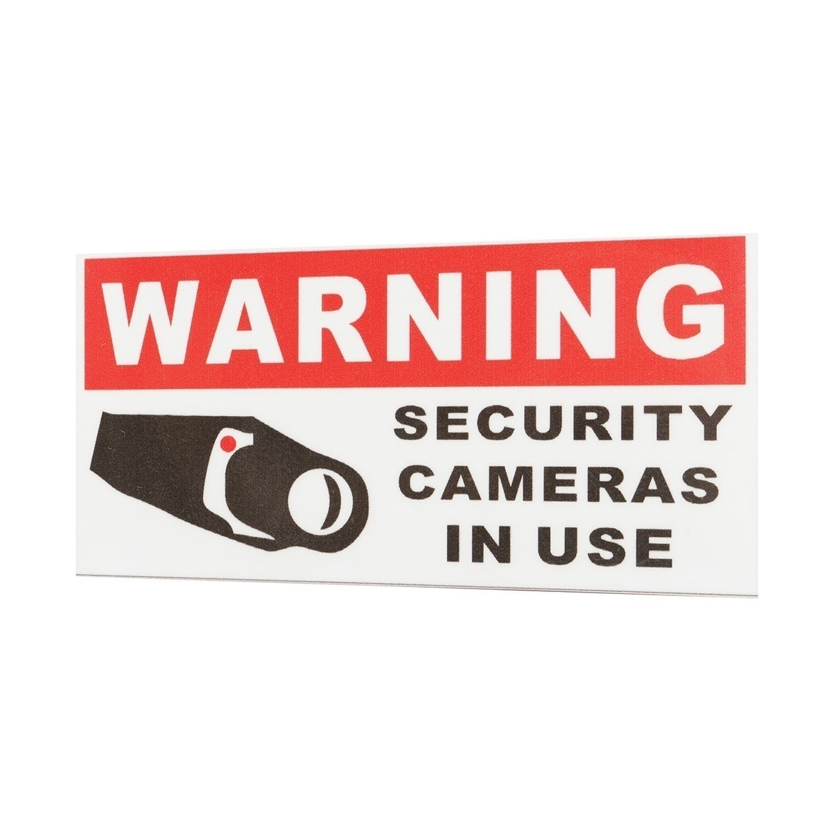 New Fashion  8pcs Security Camera In Use Stickers Safety Signs Decal Self-adhensive Waterproof