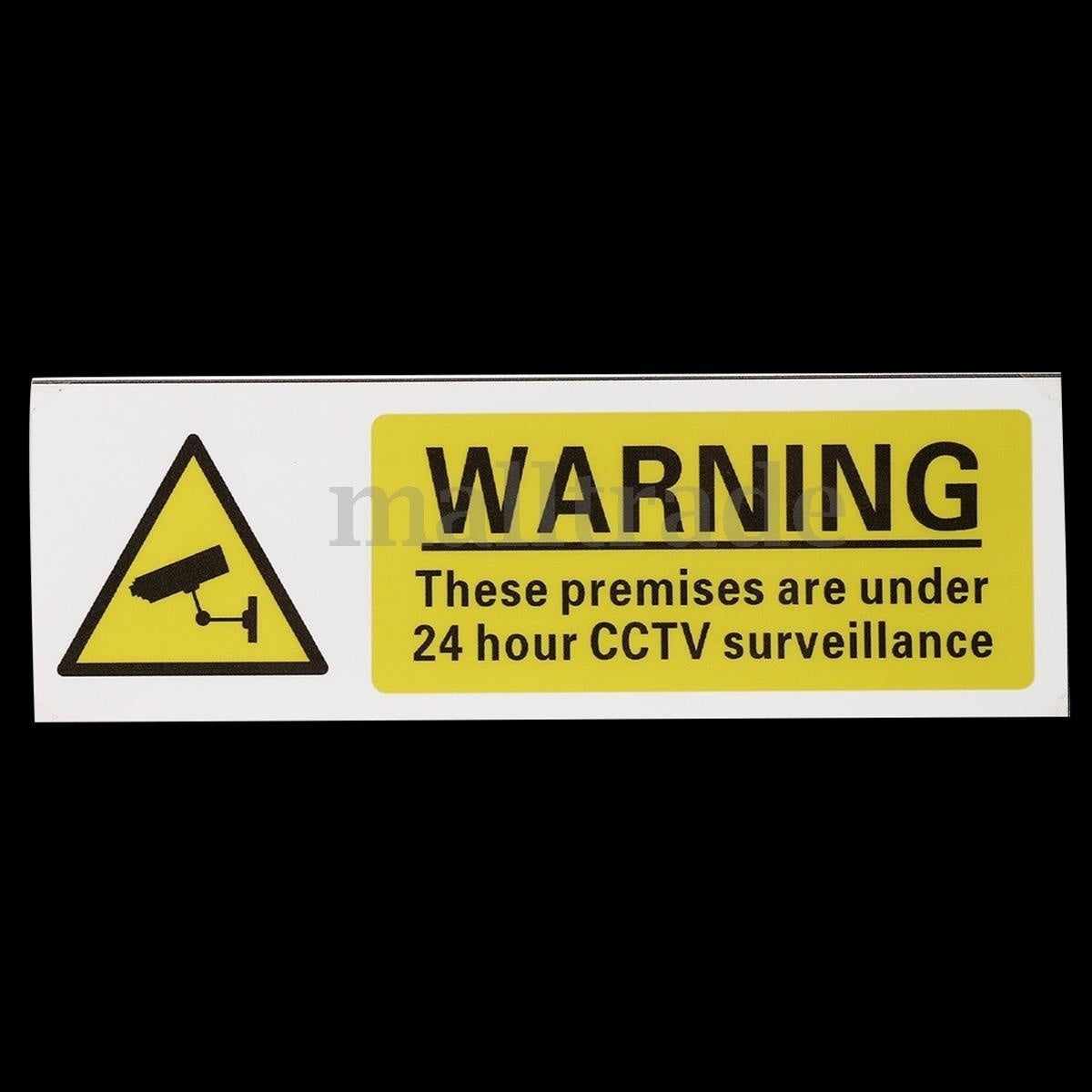 New Brand  5pcs 15x5cm 24 Hour CCTV Surveillance Stickers Security Warning Safety Signs Decal