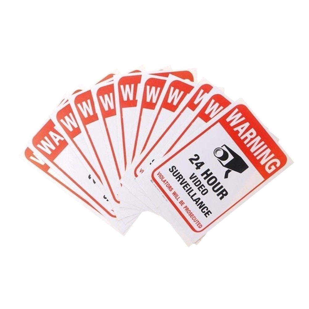 Hot  Surveillance Security Camera Video Sticker Warning Decal Sign Stickers
