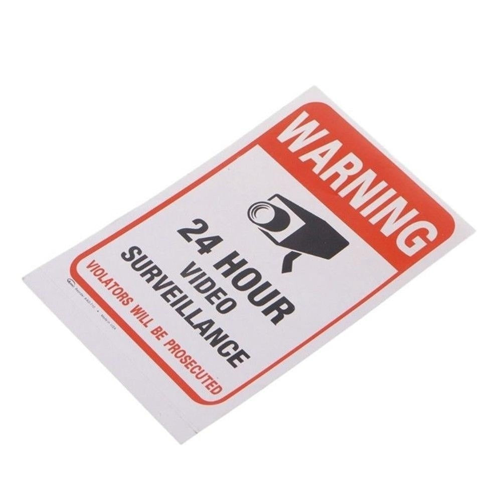 Hot  Surveillance Security Camera Video Sticker Warning Decal Sign Stickers
