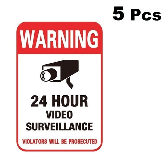 Hot  Surveillance Security Camera Video Sticker Warning Decal Sign Stickers
