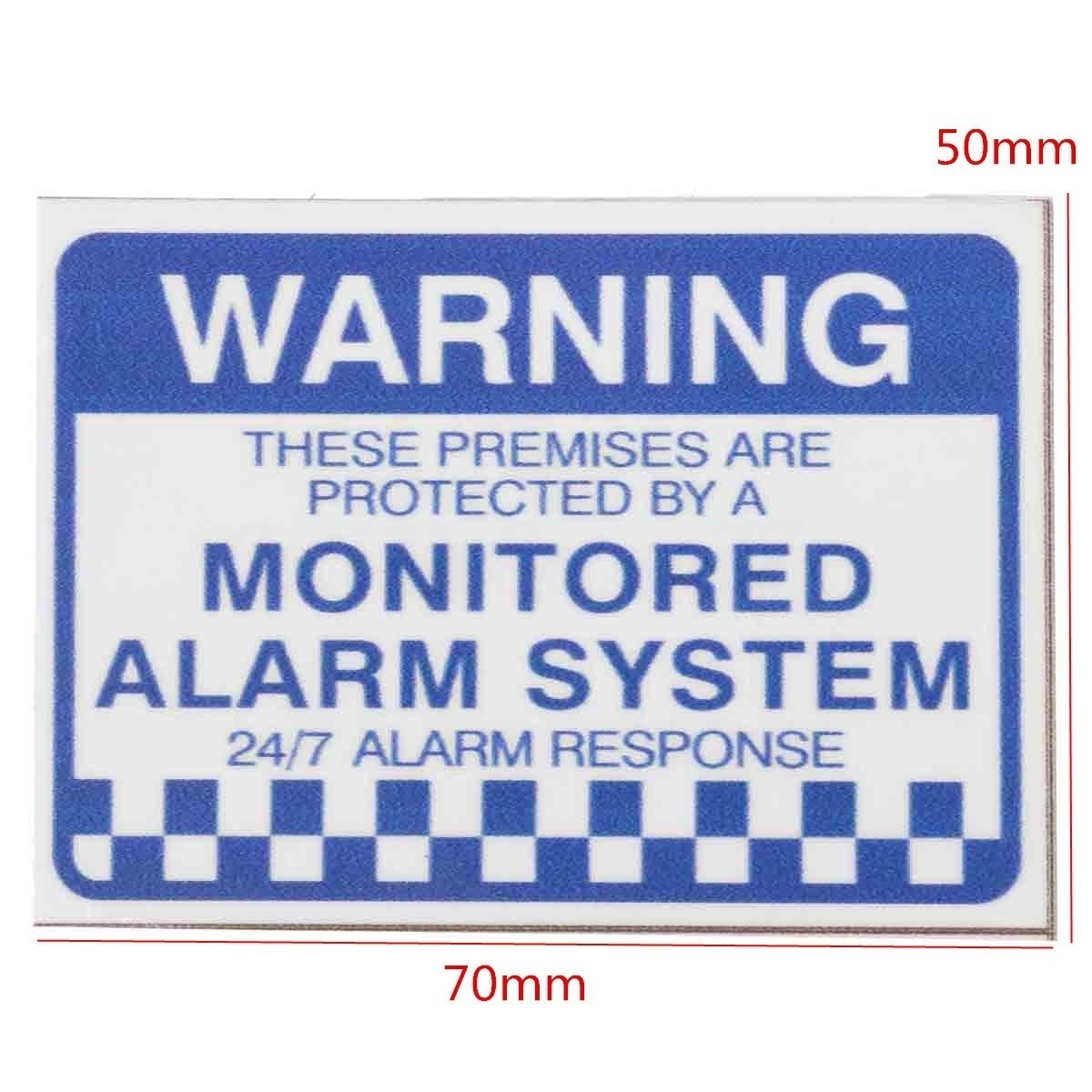 8Pcs Monitored Alarm System Warning Security Stickers Waterproof Sign Decal Security Sign
