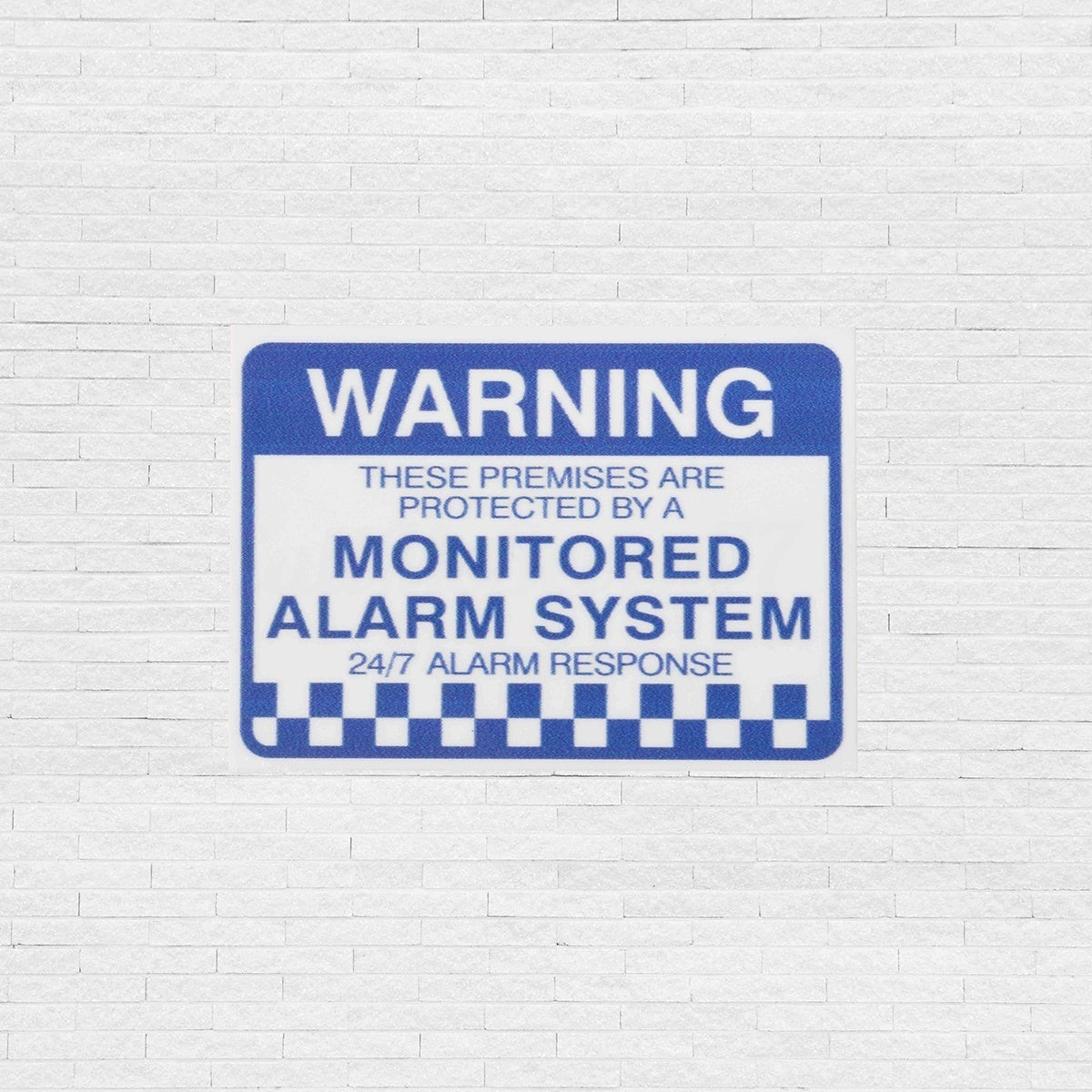 8Pcs Monitored Alarm System Warning Security Stickers Waterproof Sign Decal Security Sign