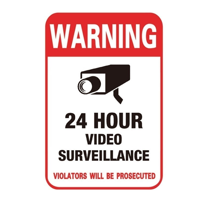 2018 NEW   5Pcs/10Pcs Home Cctv Surveillance Security Camera Video Sticker Warning Decal Signs
