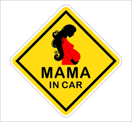 Hot Mama In Car Funny Vinyl Car Door Window Bumper Decal Sticker Laptop Truck Decoration Waterproof