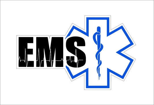 2018 NEW Cool EMS Decal SET Paramedic Medic EMT Star of Life Rescue Vinyl Sticker Waterproof