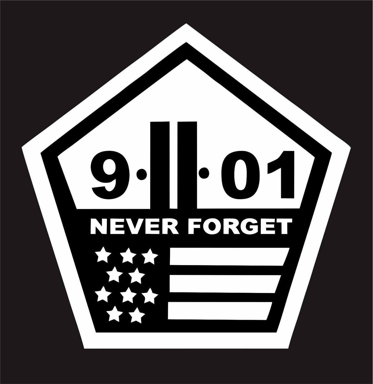 2018 NEW 3 Pcs 9-11 Never forget World Trade Center Terrorism  York Decal Sticker Waterproof