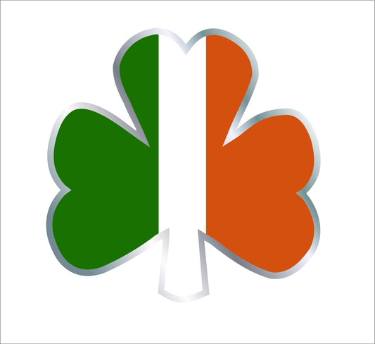High-quality 3 Pcs Ireland Shamrock Decal 3" Flag Lucky Vinyl Sticker