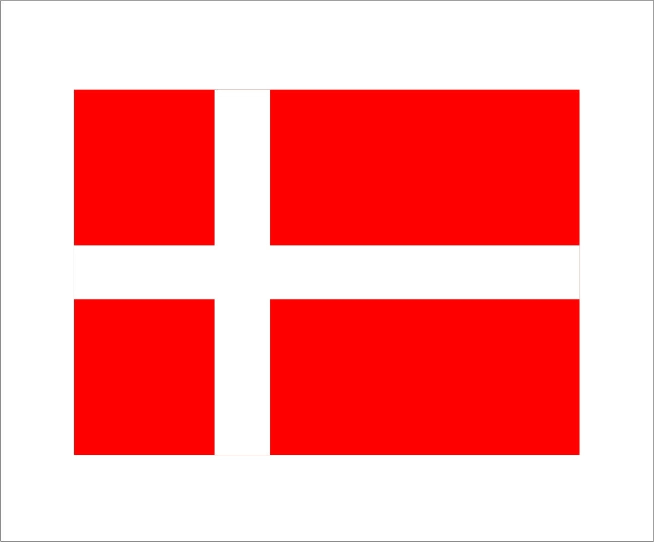 High-quality Denmark Flag Decal Danish Nordic Vinyl Car Truck Bumper Window Sticker Waterproof