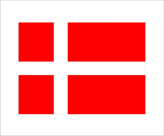 High-quality Denmark Flag Decal Danish Nordic Vinyl Car Truck Bumper Window Sticker Waterproof
