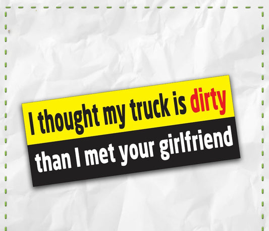 MY TRUCK Bumper Sticker Funny Car  4X4 Offroad 4wd Dirt JDM Mud SUV