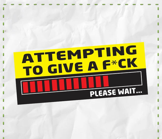ATTEMPTING Bumper Sticker Funny WHEELER Car 4X4 Offroad 4wd Dirt JDM Mud