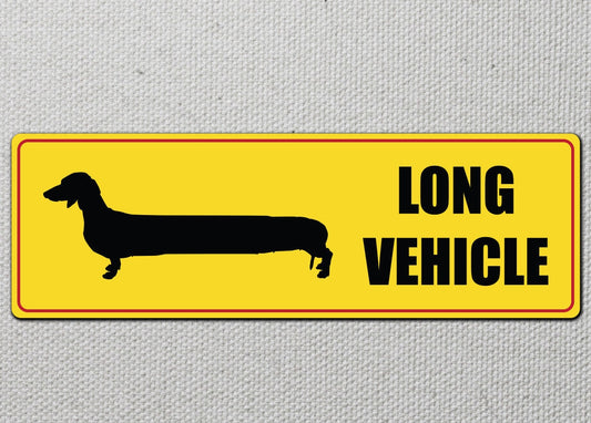 LONG VEHICLE Sticker Decal Vinyl Trailer Van Bus Truck Car Offroad 4x4 4wd Funny