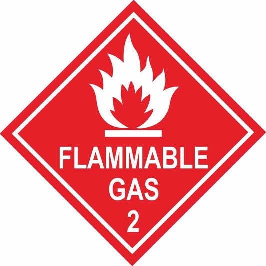 Sticker / Decal -Dangerous substance labels Flammable safety 10cm x 10cm