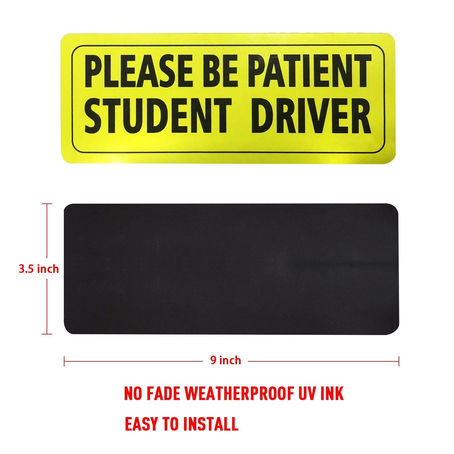 3 Pack Student Driver Stickers Magnet Car Safety Signs - Car Vehicle  Sign Sticker Bumper for New Driver