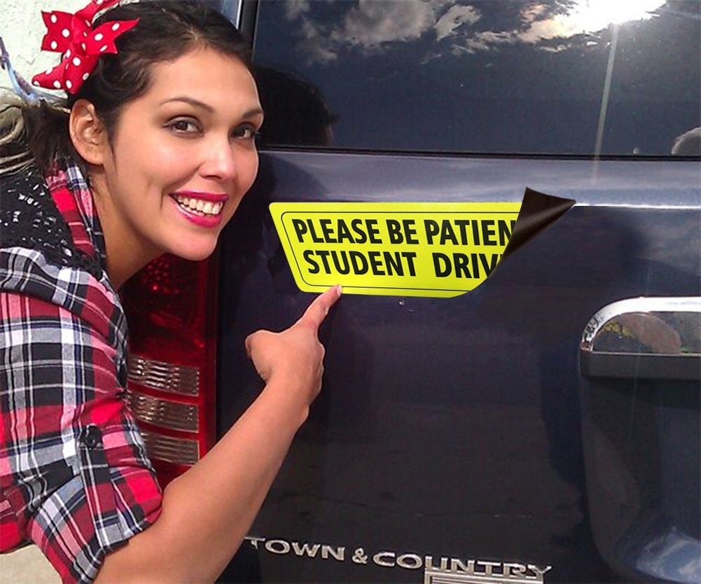 3 Pack Student Driver Stickers Magnet Car Safety Signs - Car Vehicle  Sign Sticker Bumper for New Driver
