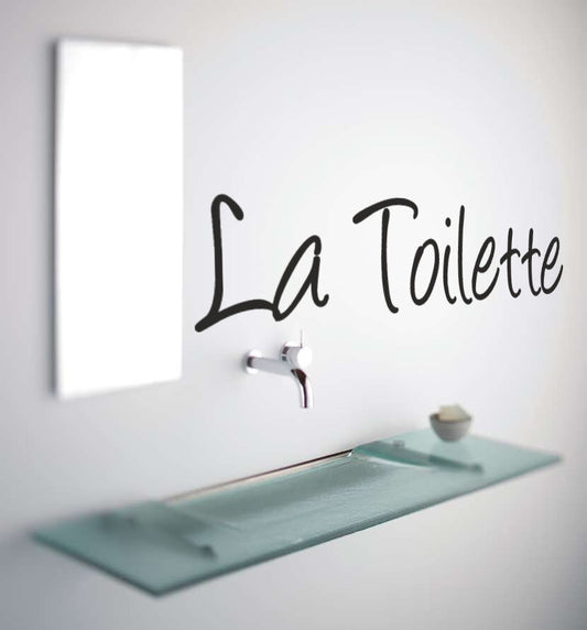 La Toilette Autocollant Mural Citation Décalcomanie Salle De Bain Toilette Salle De Bain Vinyle Toilette