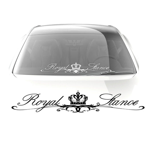 New Fashion Royal Stance windshield sticker 35"(90cm) windscreen classic car JDM Mugen decal