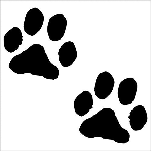 Hot PAW PRINTS - Puppy Dog - Car, Truck, Notebook, Vinyl Decal Sticker #1099 | Vinyl Color White