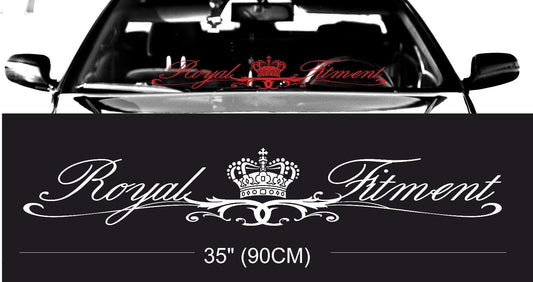 New Fashion ROYAL fitment stance windshield windscreen front glass car JDM decal sticker