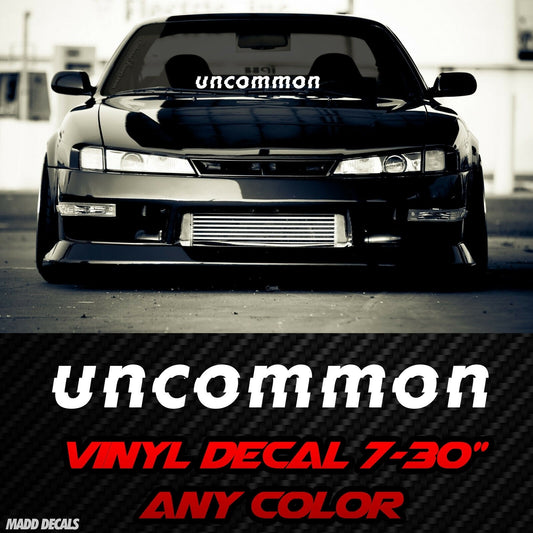 New Brand Uncommon Windshield Banner Sun Strip Decal Sticker JDM Stance