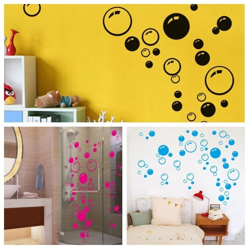 2018 NEW  Bubble Wall Sticker Wallpaper Wall Decals Washroom Décor