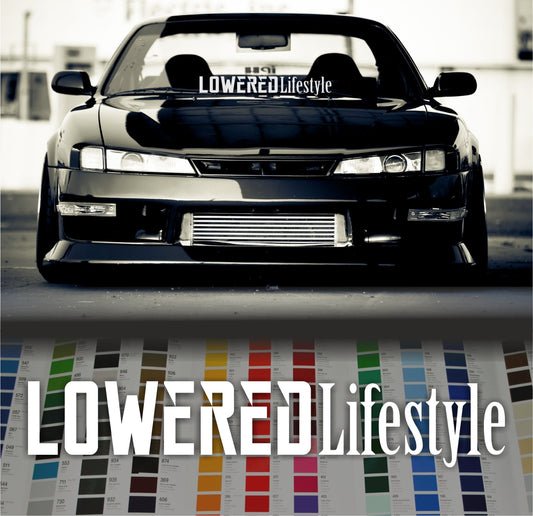 New Hot Lowered lifestyle banner 35"JDM car vinyl decal windshield sticker