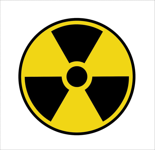 New Hot Nuclear Radiation Sign Warning Symbol Bio Hazard Sticker NUKE Radioactive
