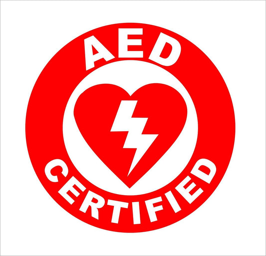 High-quality AED Certified Hard Hat Decal Helmet Sticker Safety CPR First Aid Rescue EMT