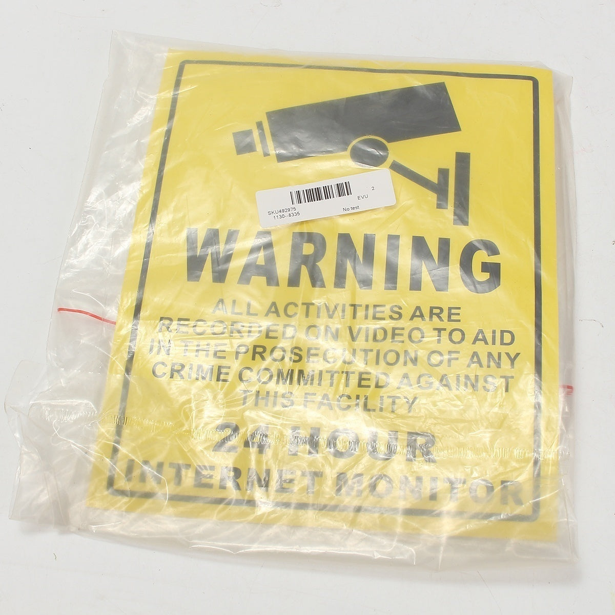 New Brand 24 HOUR CCTV Security Camera System Warning Sign Sticker Decal Surveillance 200mmx250mm
