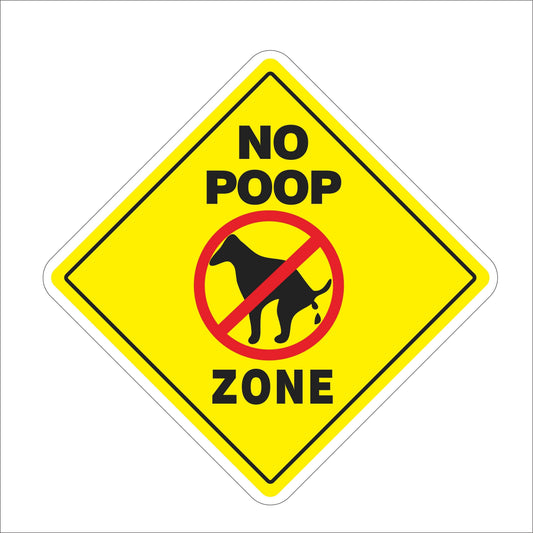 Hot No Poop Zone Vinyl Car Bumper Door Laptop Sticker Wall Window Truck Windshield Decal