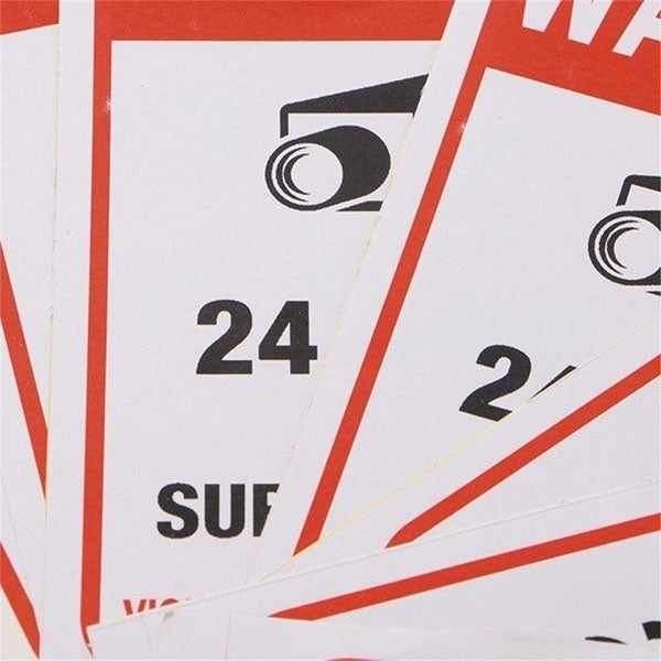 2018 NEW 10pcs Surveillance Security Camera Video Sticker Warning Decal Sign Stickers