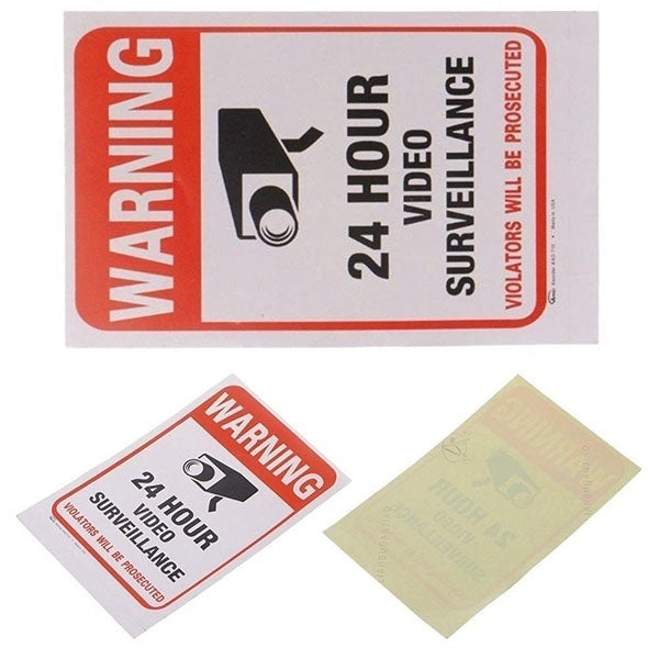 2018 NEW 10pcs Surveillance Security Camera Video Sticker Warning Decal Sign Stickers