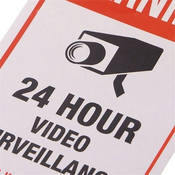 2018 NEW 10pcs Surveillance Security Camera Video Sticker Warning Decal Sign Stickers