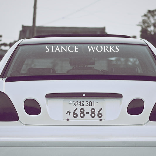 New Brand Stance Works Decal Windshield Banner Static Sticker