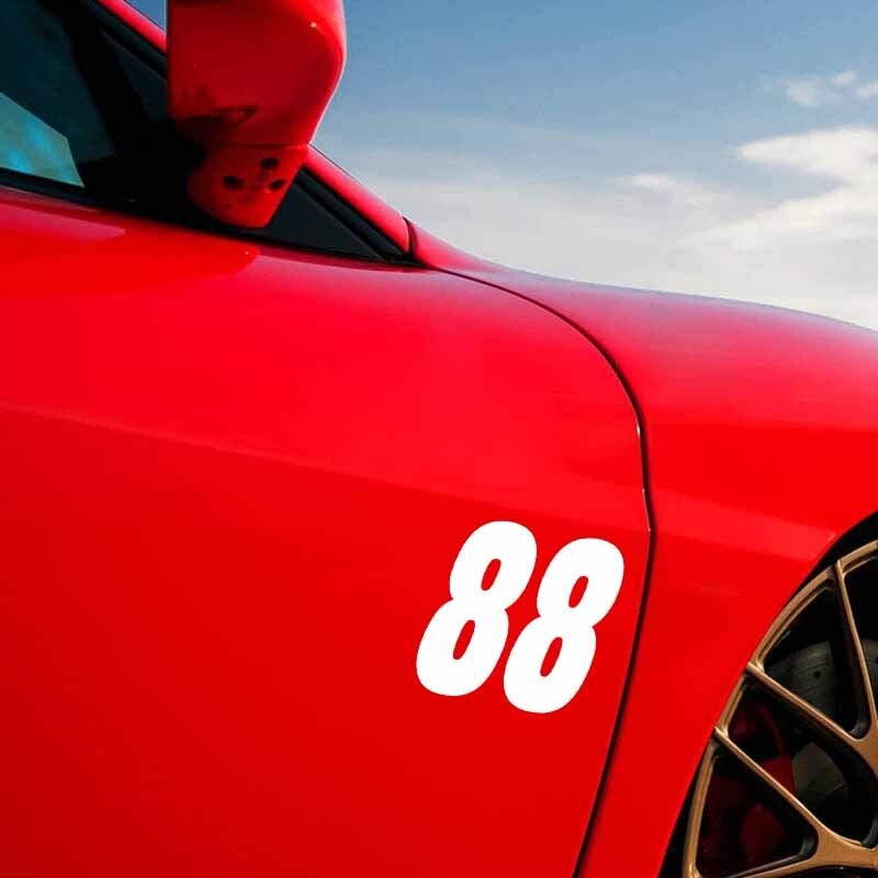 15CM*14.6CM Fashion SPORTS Number 88 Vinyl Car-styling Car Sticker Decoration Decal Graphical C11-0828