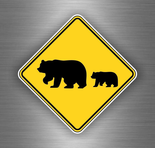 New Brand Sticker Car Moto Biker Bomb Jdm Decal Bumper Tuning Bear Grizzly Warning Sign
