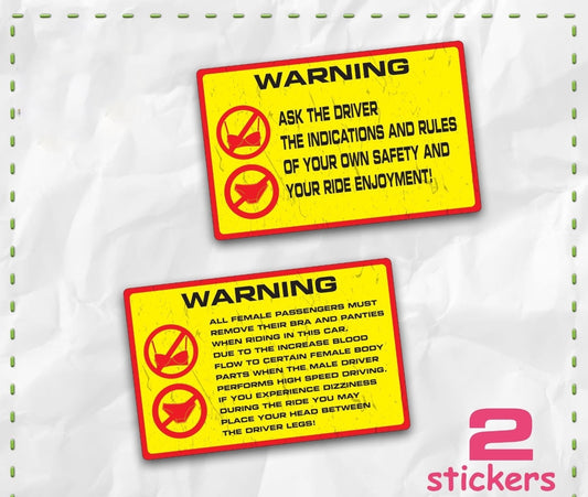 High-quality WARNING Sticker Decal Funny Car Truck  4X4 Offroad 4wd Dirt JDM Race