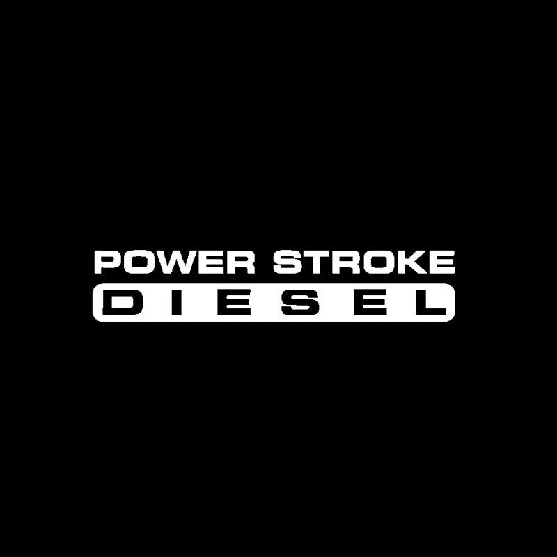 17.1CM*3.4CM POWERSTROKE Turbo DIESEL Fashion Vinyl Graphical Decal Black/Silver Car Sticker C11-0640